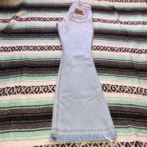 Wrangler high rise white blue/white jeans.